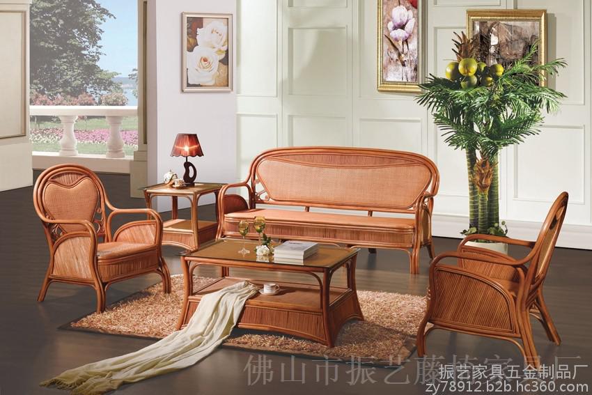 天然印尼藤藝沙發(fā) 振藝品牌藤制家具 廠家批發(fā)供應圖片_高清圖_細節(jié)圖-振藝家具五金制品廠 -